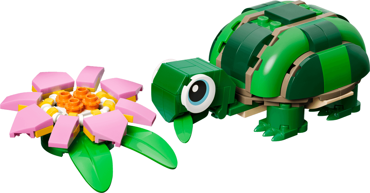 124-Pc LEGO Creator 3-in-1 Turtle w/ Water Lily Building Set (31377) $5 + $10 Min for Pickup