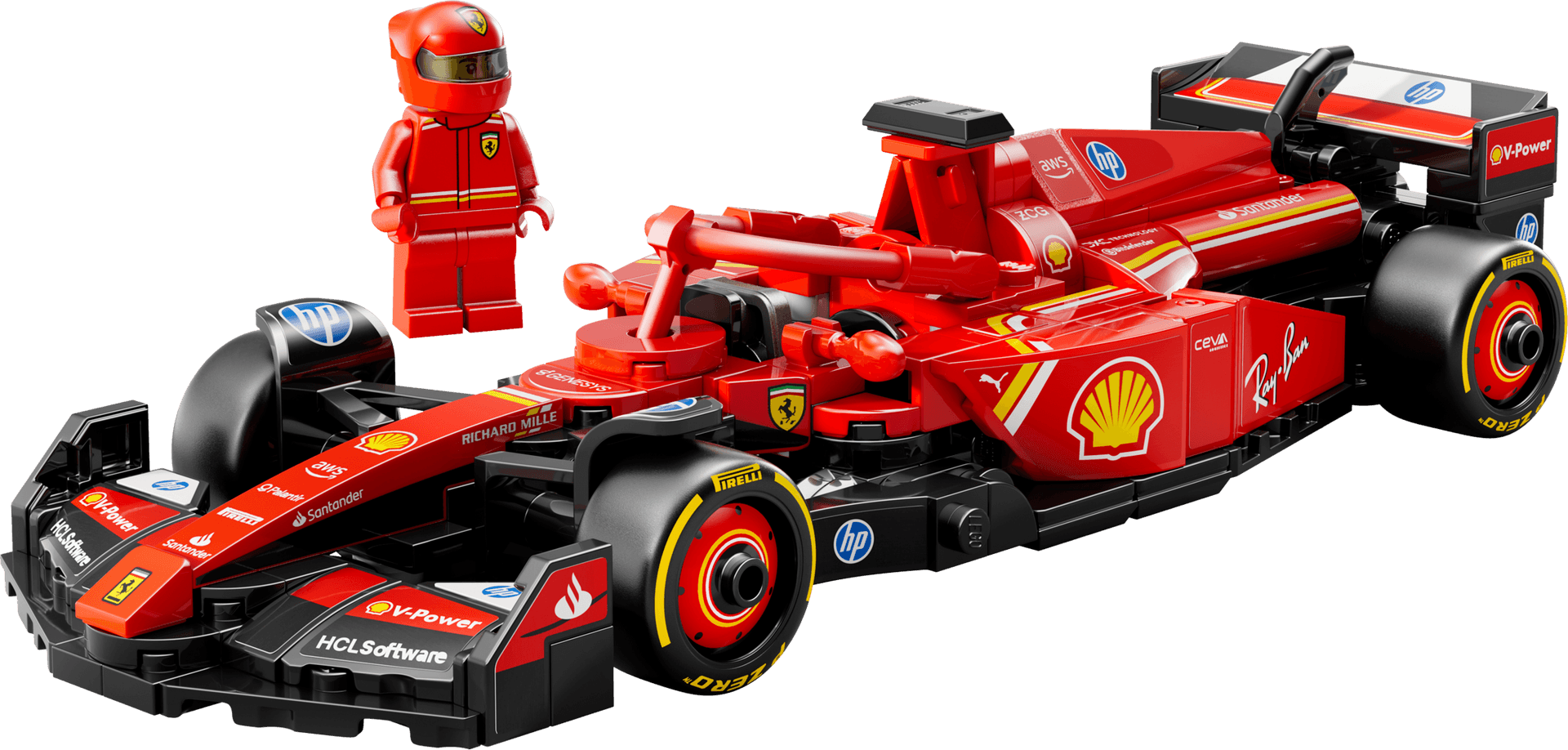 275-Pc LEGO Speed Champions Ferrari SF-24 F1 Race Car Building Set (77242) $15.40